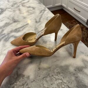 Sam Edelman Elegant Tan Suede Pumps